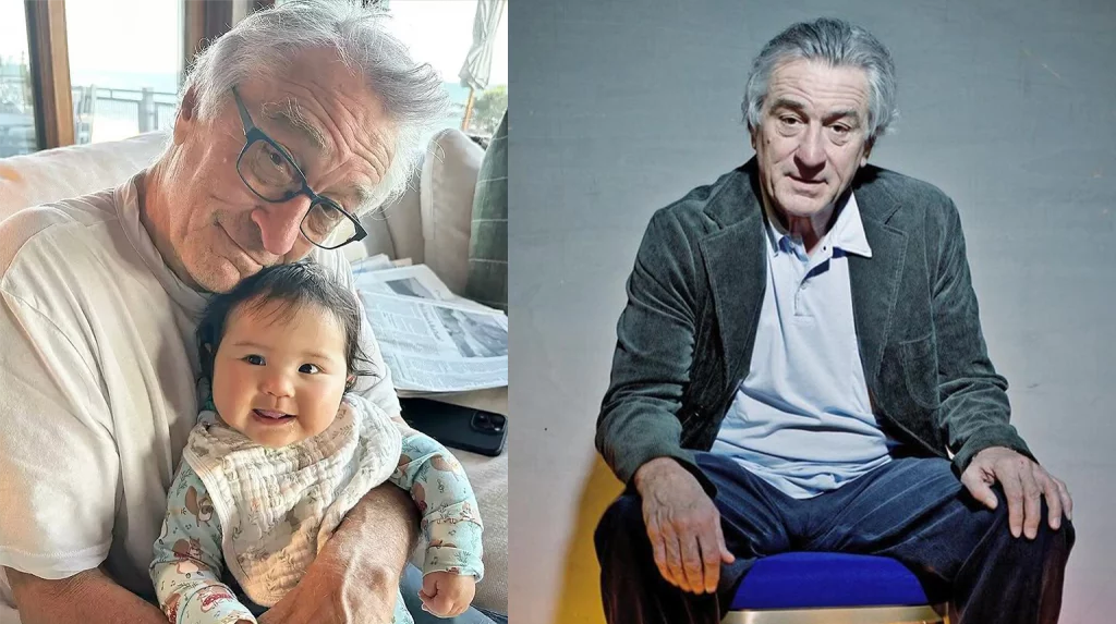 Slavný osmdesátiletý herec Robert De Niro se chlubí malou dcerkou