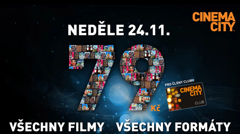 Levná neděle v Cinema City je tu: Vyrazte do kina jen za 79 korun